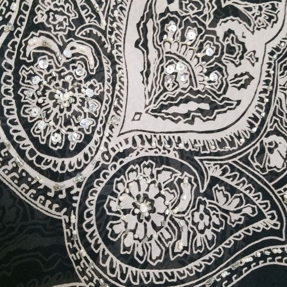 Vintage Petite Alex Evenings Paisley Dress 10P - Picture 3 of 5